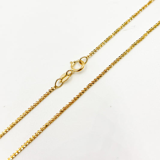 14K Solid Gold Margarita Chain