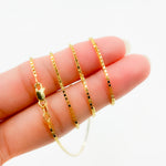 Load image into Gallery viewer, 073VED. 14K Solid Gold Box Link Chain