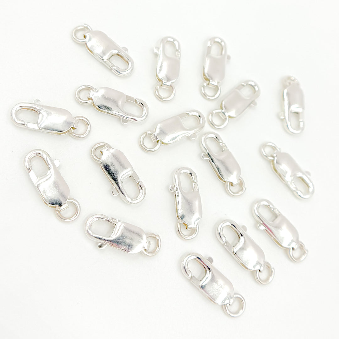 0925LC3SS. 14MM White Silver Lobster Clasp