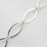 Load image into Gallery viewer, 790FSS. Sterling Silver Flat Long and Short Oval Link Chain
