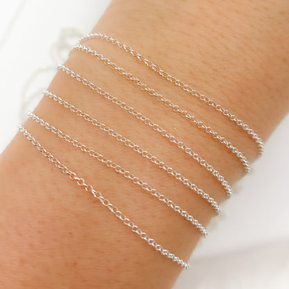 Sterling Silver Rolo Link Chain