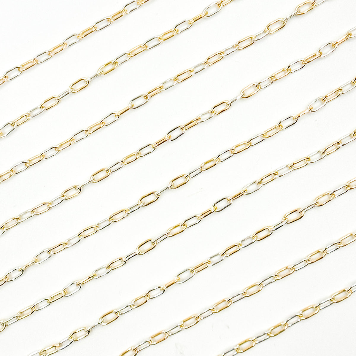 XM/3106XETT. 14k Gold Filled Smooth Paperclip Link Chain