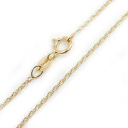 14K Solid White Gold Wheat Chain