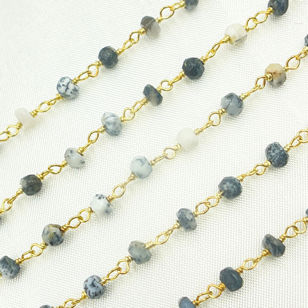 Dendrite Opal Wire Wrap Chain