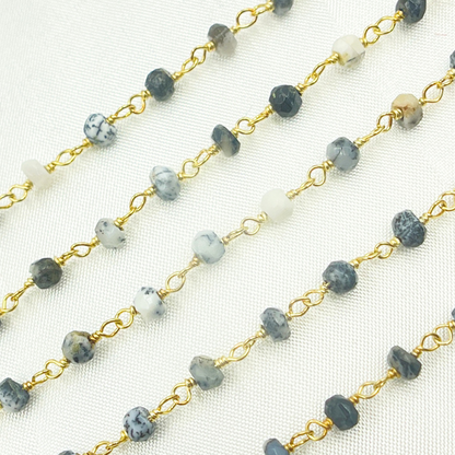 Dendrite Opal Wire Wrap Chain