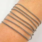 Load image into Gallery viewer, X17OX. Oxidized Sterling Silver Curb Chain
