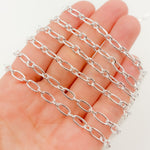 Load image into Gallery viewer, Y136SS. Sterling Silver Smooth Long and Short Link Chain
