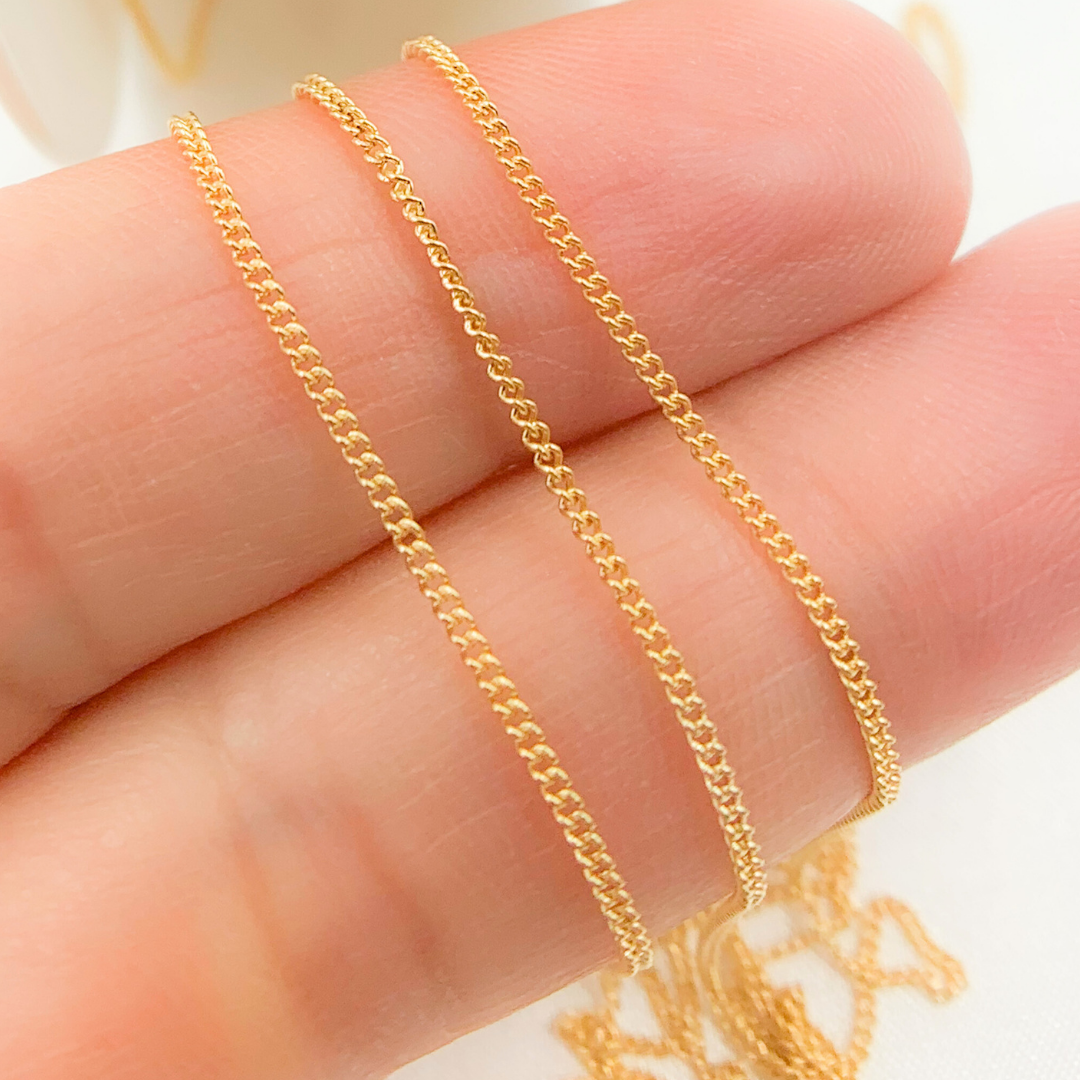 14K Gold Filled Curb Chain. 71GF