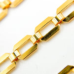 Load image into Gallery viewer, 11SM64GF. 14K Gold-Filled Modern Rectangular Fancy Link Chain