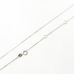 Load image into Gallery viewer, 025R01T5J080WG18K. 18K White Solid Gold Cable Chain
