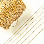 Load image into Gallery viewer, Z26GS1. Gold Plated 925 Sterling Silver Satellite 3 Cubes Chain
