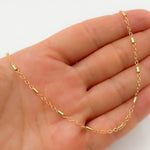 Load image into Gallery viewer, 14K Gold-Filled Satellite Tube Finish Necklac
