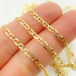 Load image into Gallery viewer, 058FLP1FGT2A9L001byFt. 14k Solid Gold Flat Marina Link Chain
