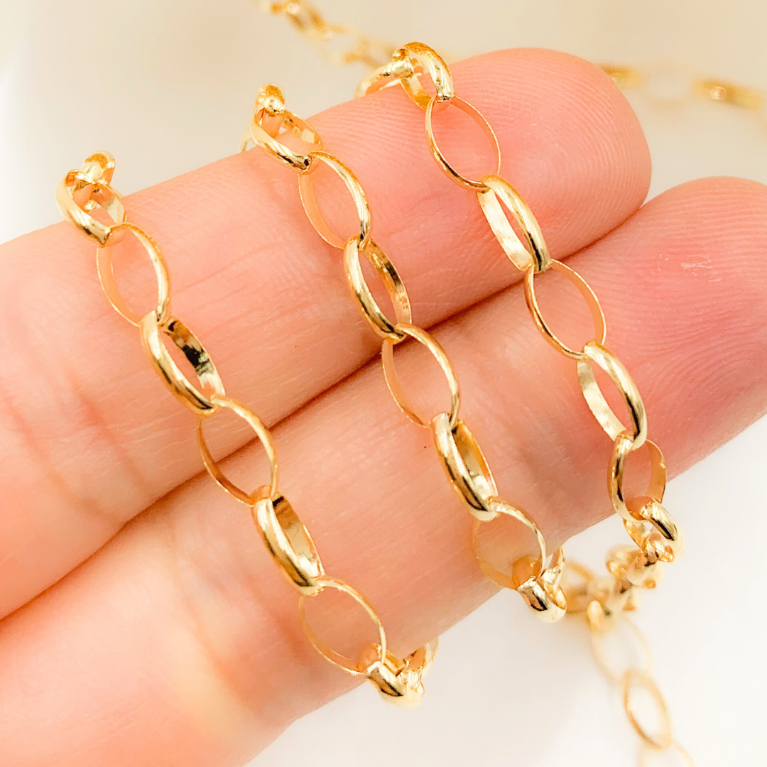 14K Gold Filled Oval Link Chain. 606GF