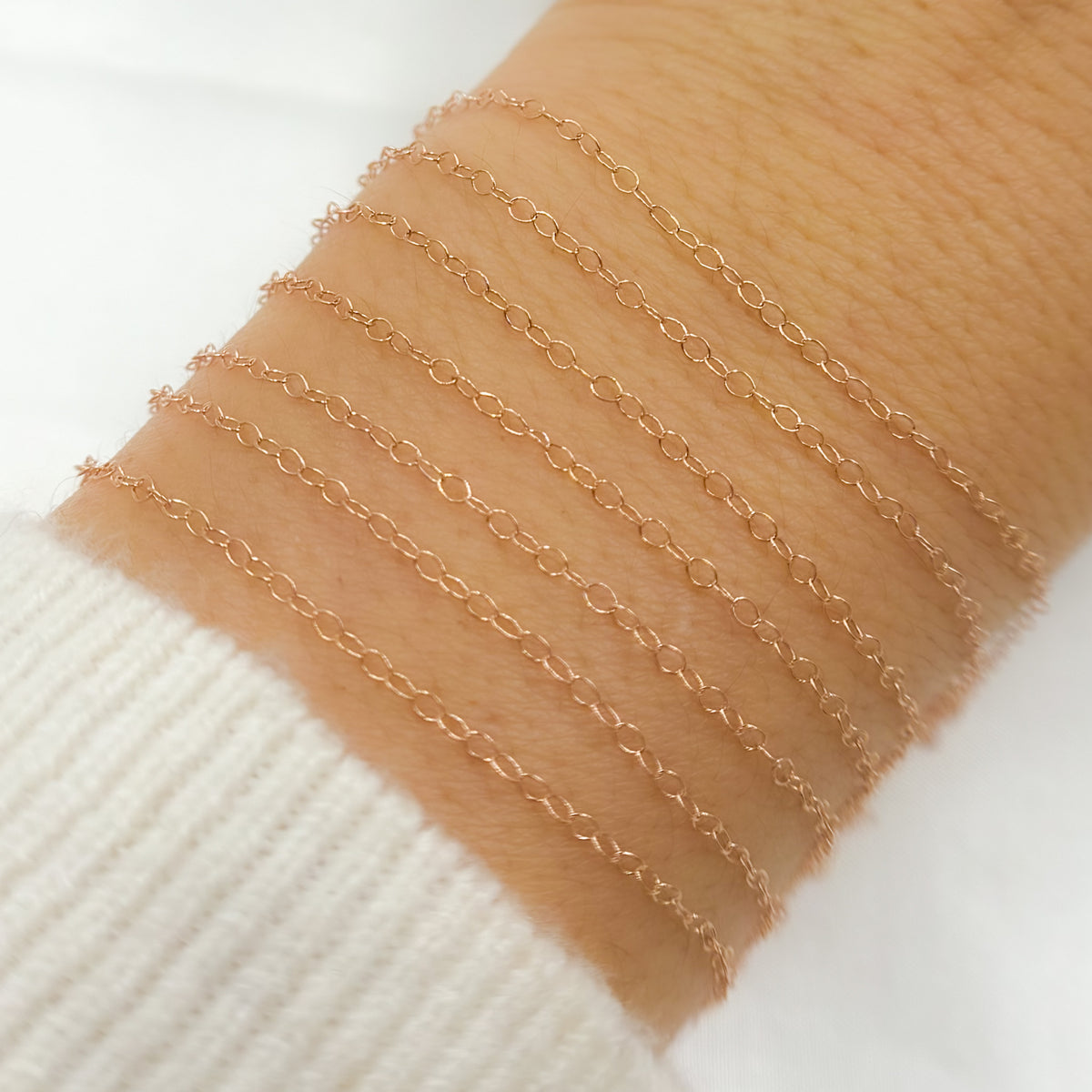Rose Gold-Filled Smooth Cable Chain