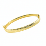 Load image into Gallery viewer, Bangle20. 14K Solid Gold Matte Textured Bangle