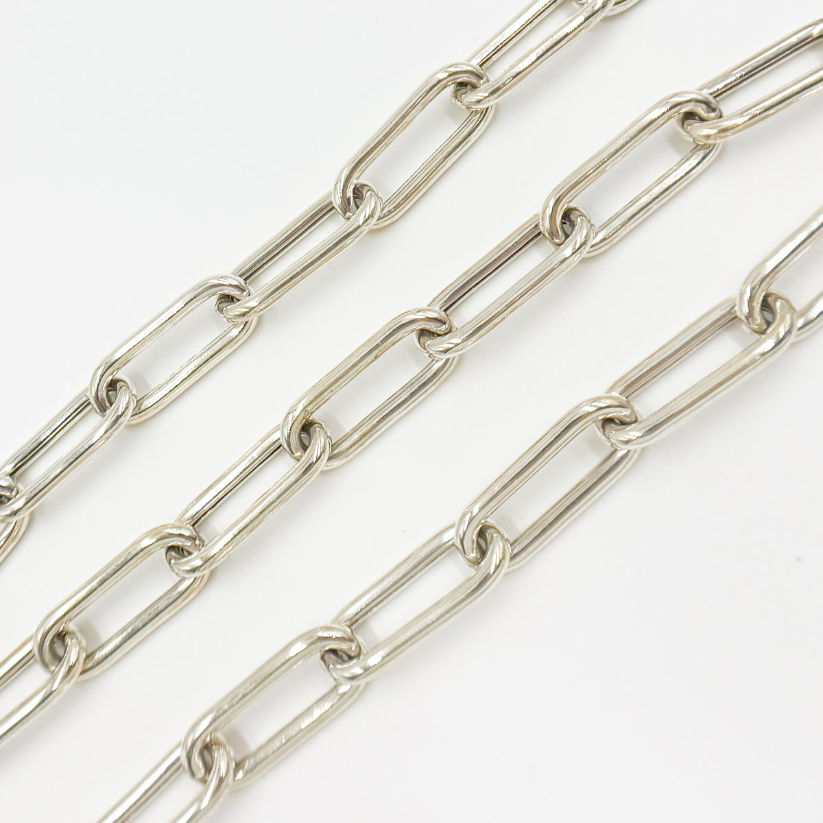 Sterling Silver Smooth Paperclip Chain