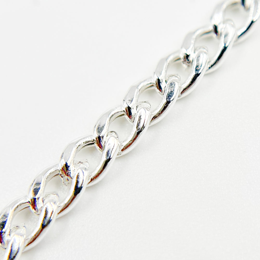 V60SS. Sterling silver Curb Link Chain