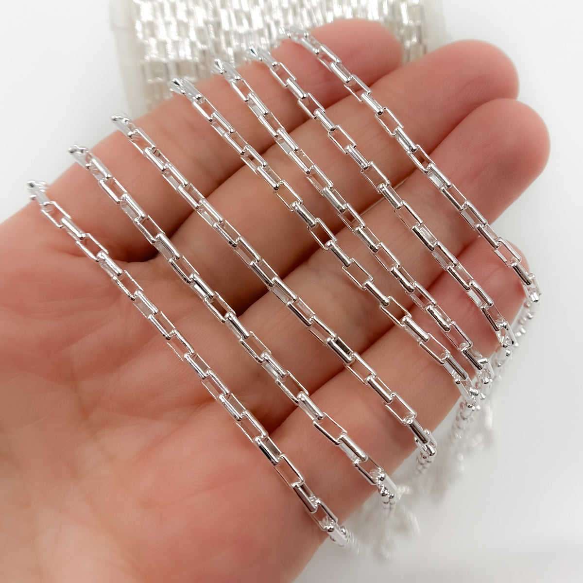 Sterling Silver Box Link Chain