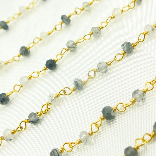 Black Rutile Wire Chain.