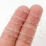 Load image into Gallery viewer, 1606SS. Sterling Silver Smooth Paperclip Chain
