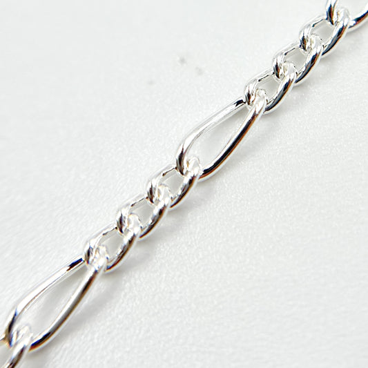 Sterling Silver Figaro Chain