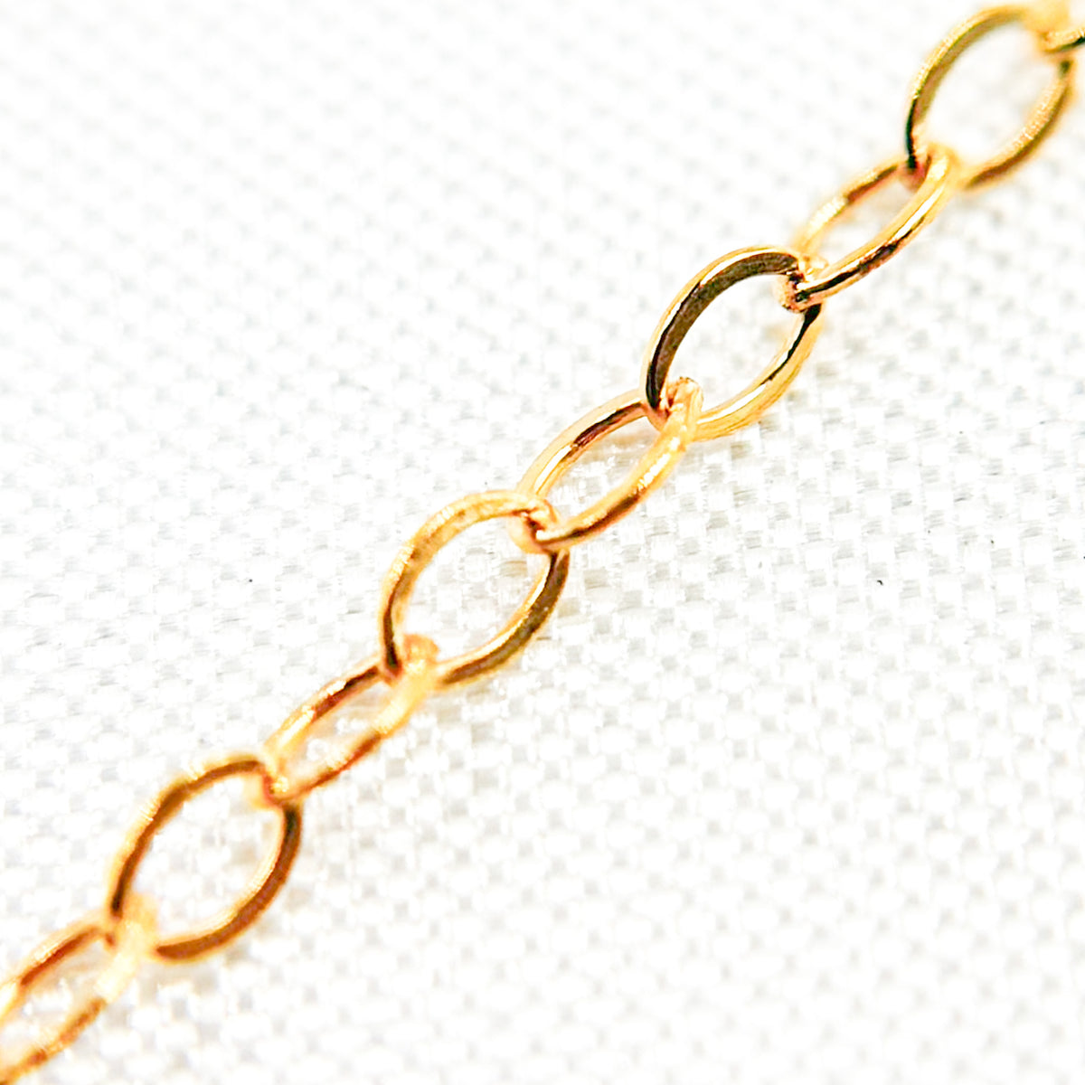 14K Gold Filled Flat Cable Chain