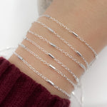 Load image into Gallery viewer, Y133SS. Sterling Silver Satellite Tube Chain
