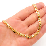 Load image into Gallery viewer, 14K Solid Yellow Gold Flat Curb Link Necklace