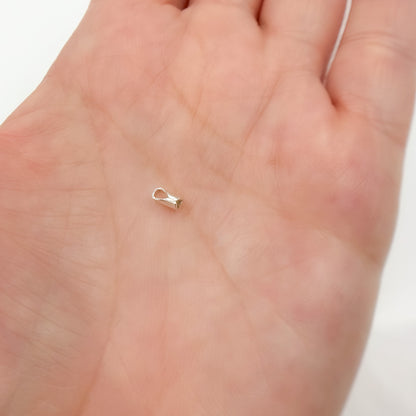 2MM White Sterling Silver End Cap