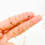 Load image into Gallery viewer, XM/1003HD/SPTT. 14K Gold-Filled and Silver Flat Marina Cable Link Chain