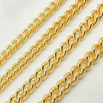 Load image into Gallery viewer, 7005GP. Gold Plated 925 Sterling Silver Smooth Curb Link Chain