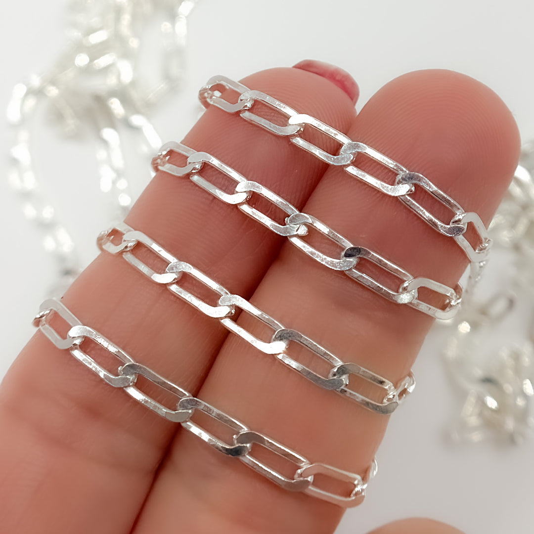 Sterling Silver Flat Curb Chain