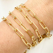 Gold Plated Sterling Silver Paperclip Chain