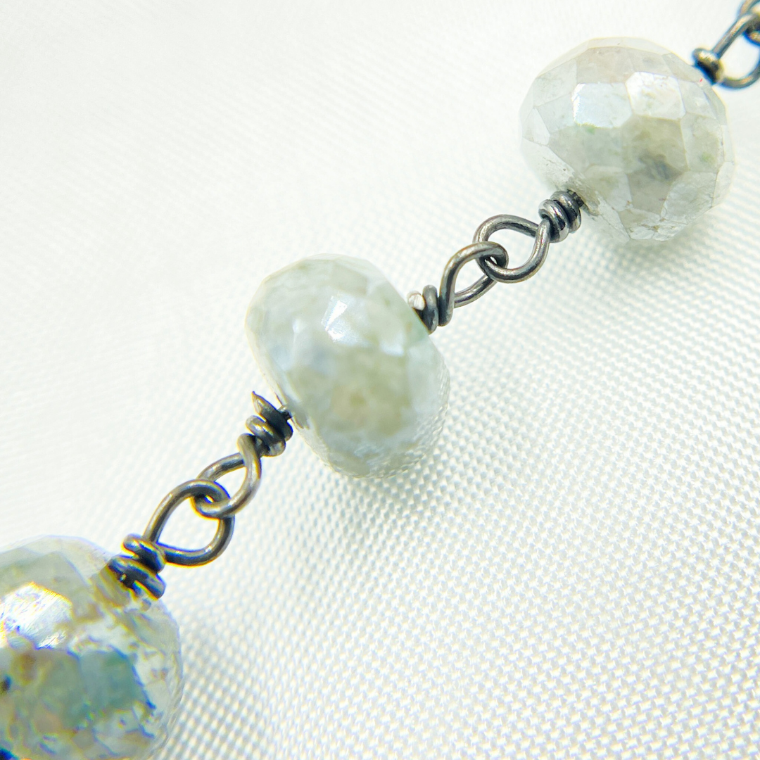 Coated Quartz Round Shape Oxidized Wire Chain.