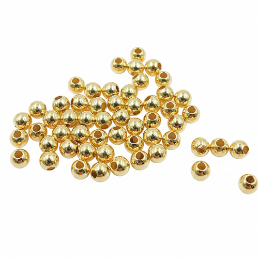 2925SB30H09.  3MM Gold Filled Seamless Beads
