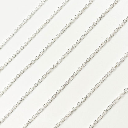 Sterling Silver Smooth Cable Chain
