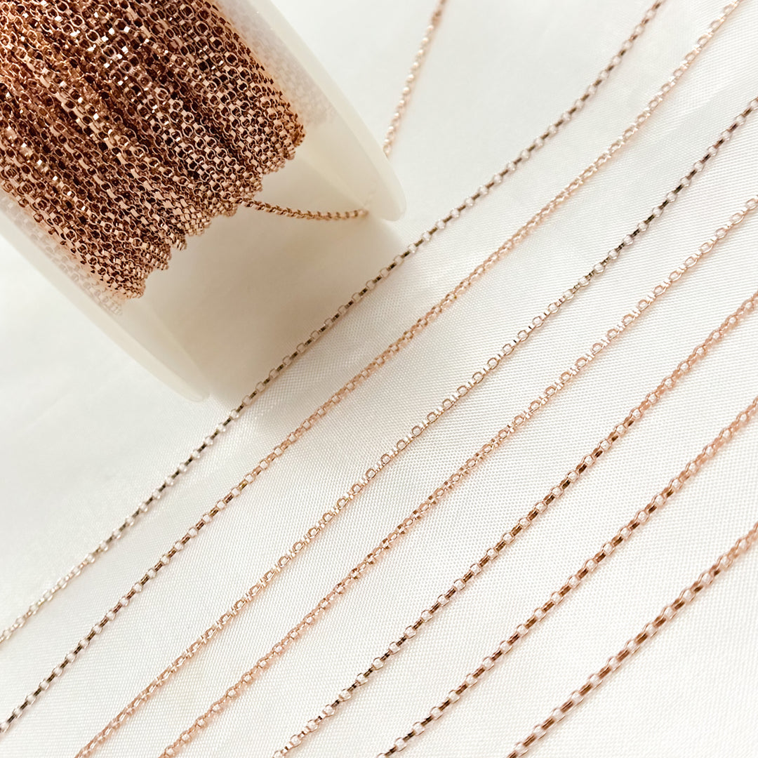 887RGF. Rose Gold Filled Cable Chain