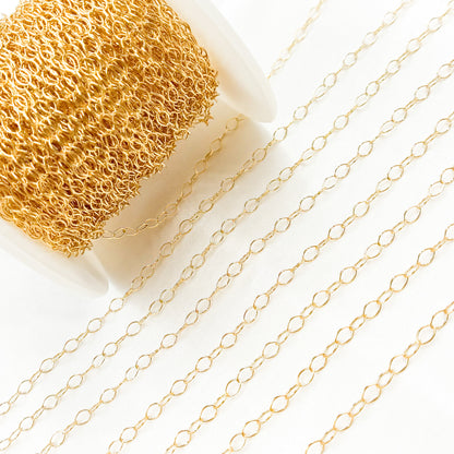 Gold Filled Oval Link Chain