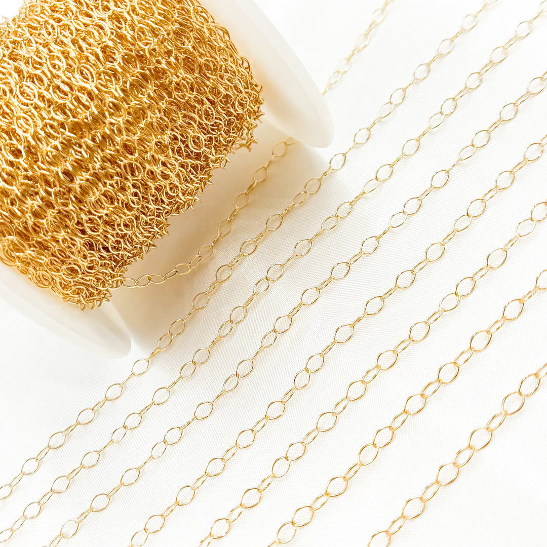 1091GF. Gold Filled Oval Link Chain