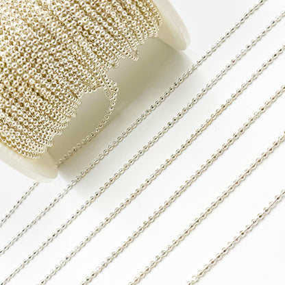 Sterling Silver Diamond Cut Ball Chain