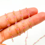 Load image into Gallery viewer, 70/1003FGF. 14k Gold Filled Enamel Flat Marina Chain
