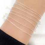 Load image into Gallery viewer, Z20SS. Sterling Silver Wheat Chain
