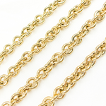 Load image into Gallery viewer, Y121GP. Gold Plated 925 Sterling Silver Hollow Smooth Circle Link Chain