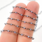 Tanzanite Wire Wrap Chain