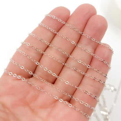 Sterling Silver Flat Cable Chain