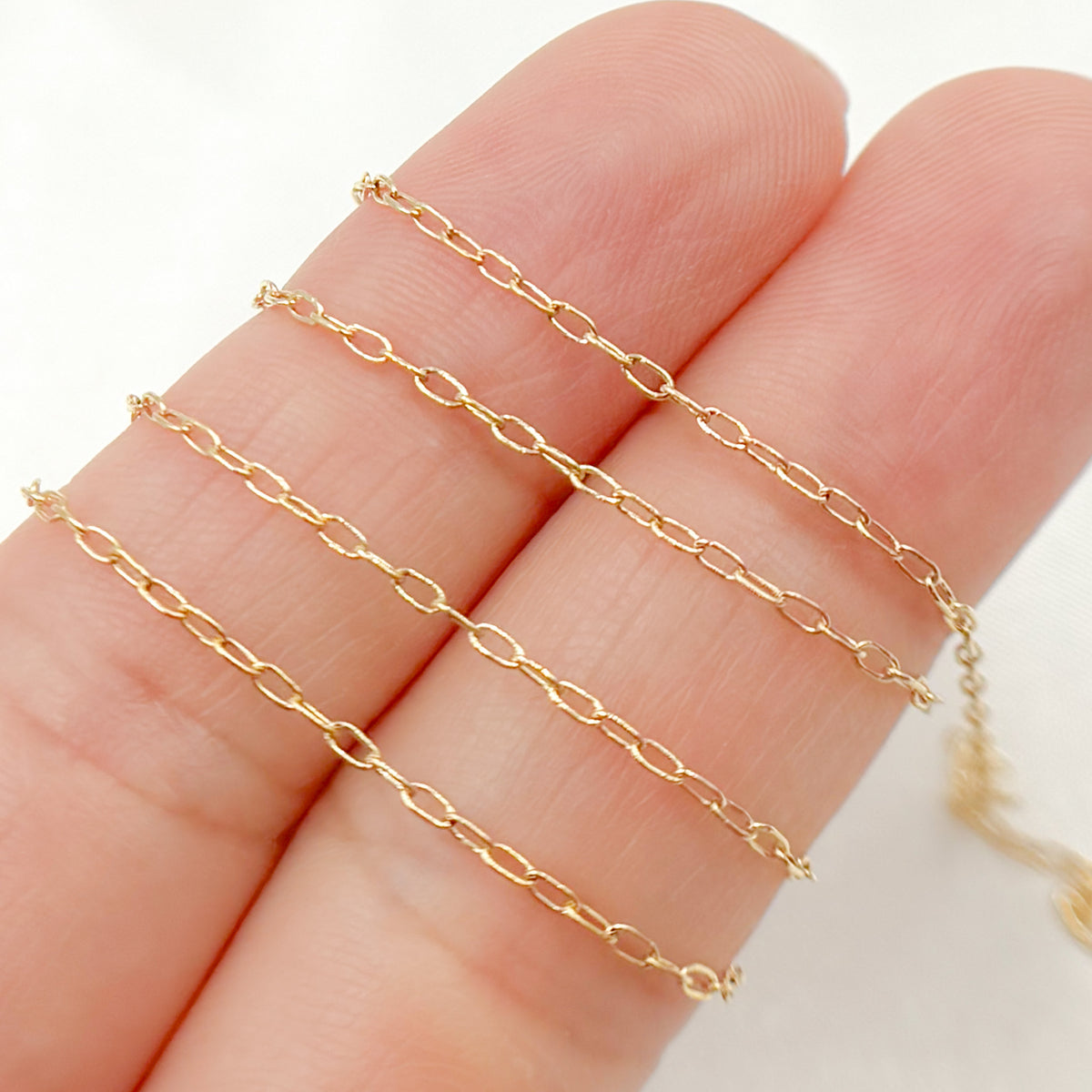 1218DGF. 14K Gold-Filled Smooth Cable Chain