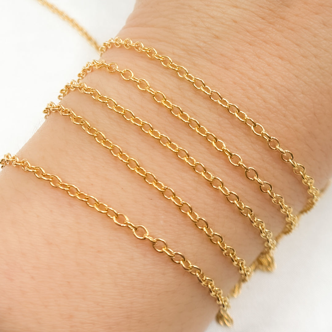 Gold-Filled Smooth Cable Chain. 2214GF