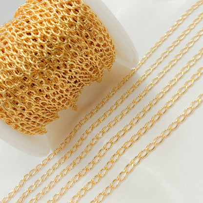 14K Gold Filled Oval Curb Chain