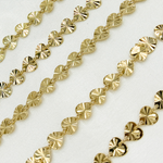 Load image into Gallery viewer, V129GP. Gold Plated 925 Sterling Silver Diamond Cut Heart Chain